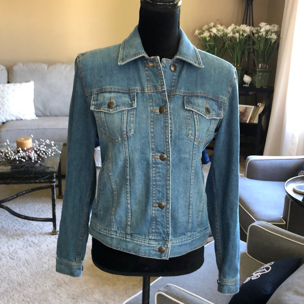 Women’s Chaps Denim Jean Jacket Medium Wash